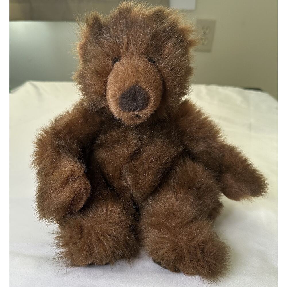 VTG Russ Berrie “Timber” The Brown Grizzly Bear Plush Toy Stuffed Teddy 7.5”